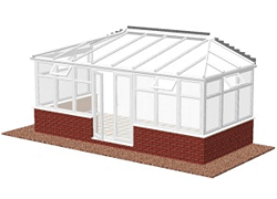 A Hipped Lean-to DIY Conservatory