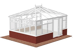 A Reverse Drop Hipped Georgian DIY Conservatory