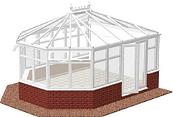 A Reverse Drop style Victorian Conservatory